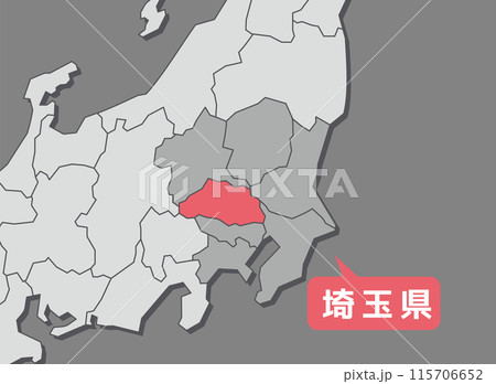 埼玉県　埼玉　地図 115706652