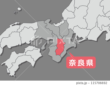 奈良県 奈良 地図 奈良県 奈良 地図 115706692