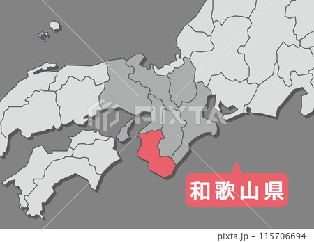 和歌山県　和歌山　地図 115706694