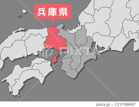 兵庫県　兵庫　地図 115706697