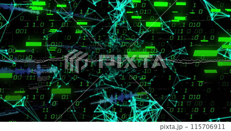 Image of data processing over shapes Image of data processing over shapes 115706911