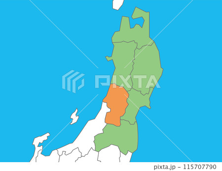山形県 山形 地図 山形県 山形 地図 115707790