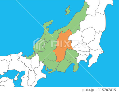 長野県　長野　地図 115707815