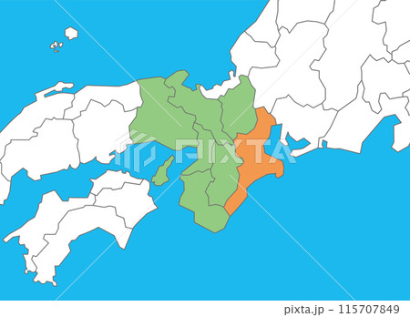 三重県　三重　地図 115707849