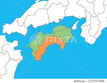 高知　高知県　地図 115707869