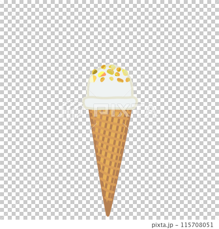 アイスクリームコーンのイラスト アイスクリームコーンのイラスト 115708051