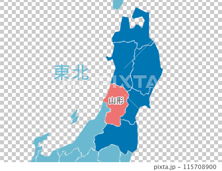 Yamagata Prefecture Yamagata Map 115708900