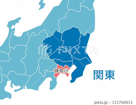 神奈川県　神奈川　地図 115708913