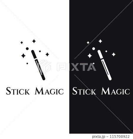 magic wand icon logo vector illustration design template 115708922