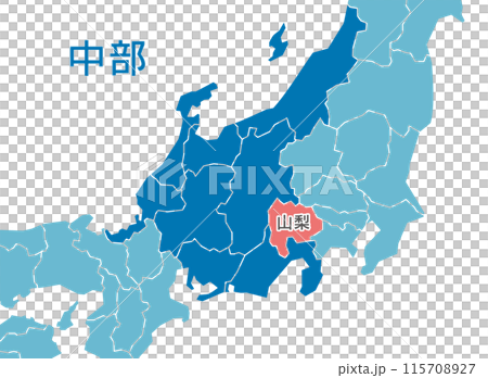 山梨県　山梨　地図 115708927