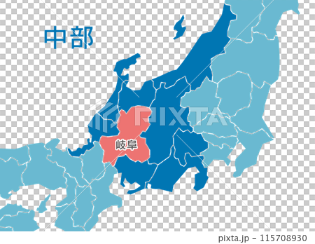 Gifu Prefecture Gifu Map 115708930