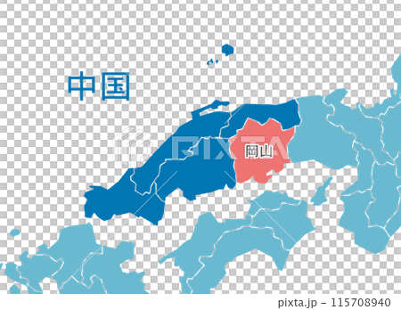 Okayama Prefecture Okayama Map 115708940
