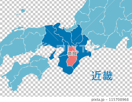 Nara Prefecture Nara Map 115708968