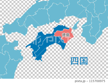 徳島県　徳島　地図 115708975