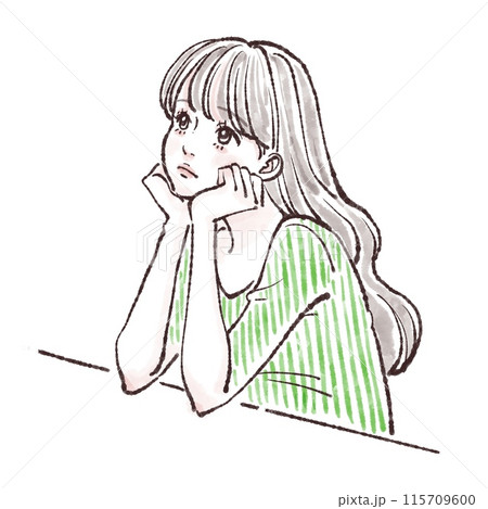 女性・女の子のイラスト素材 115709600