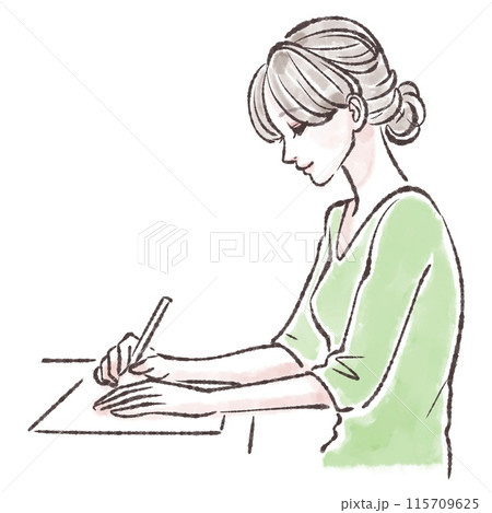 女性・女の子のイラスト素材 女性・女の子のイラスト素材 115709625