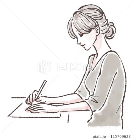 女性・女の子のイラスト素材 女性・女の子のイラスト素材 115709628