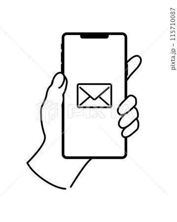 スマホを持つ手 10 スマホを持つ手 10 115710087