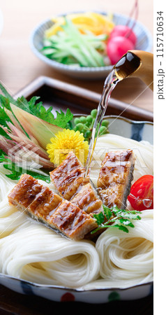 夏の味覚 スタミナ満点 鰻そうめん 夏の味覚 スタミナ満点 鰻そうめん 115710634