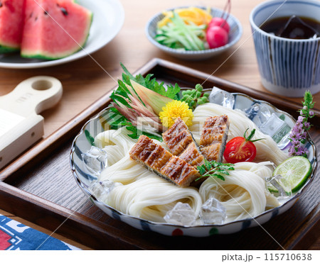 夏の味覚 スタミナ満点 鰻そうめん 夏の味覚 スタミナ満点 鰻そうめん 115710638