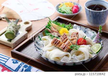 夏の味覚 スタミナ満点 鰻そうめん 夏の味覚 スタミナ満点 鰻そうめん 115710642