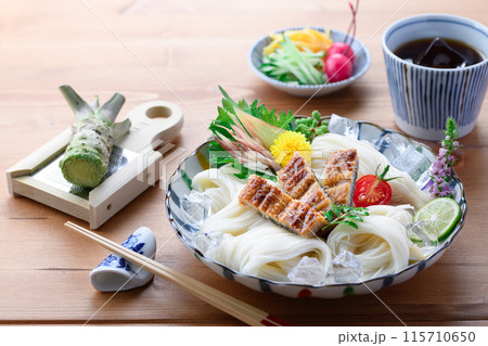 夏の味覚 スタミナ満点 鰻そうめん 夏の味覚 スタミナ満点 鰻そうめん 115710650