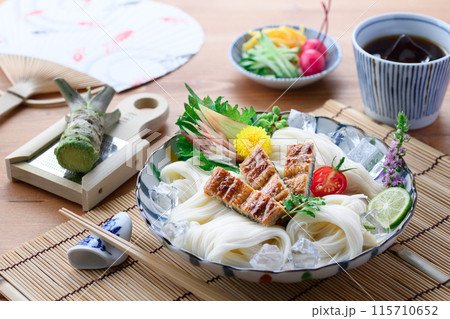 夏の味覚 スタミナ満点 鰻そうめん 夏の味覚 スタミナ満点 鰻そうめん 115710652