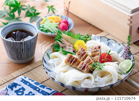 夏の味覚 スタミナ満点 鰻そうめん 115710674