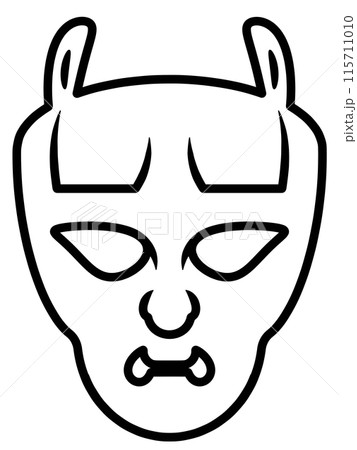 怖いお面 怖いお面 115711010