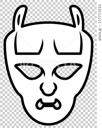 怖いお面 怖いお面 115711010