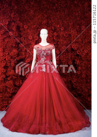 Chinese wedding dress red color,Chinese new year 115716122
