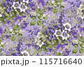 Campanula flowers. Seamless pattern. Suitable for fabric, wrapping paper and the like 115716640