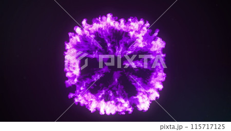 Image of explosion of purple light trails on black background Image of explosion of purple light trails on black background 115717125