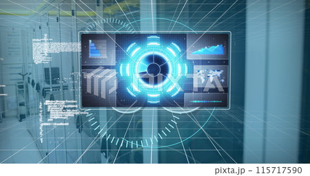 Image of data processing and 5g over servers 115717590