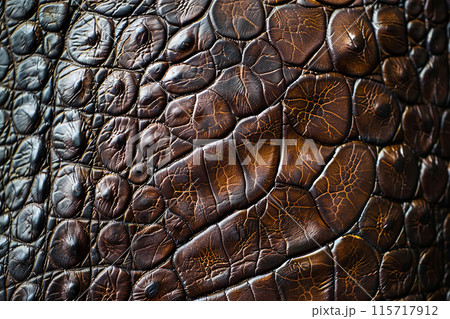 Generative ai on theme of beautiful texture crocodile skin for design natural abstract background 115717912
