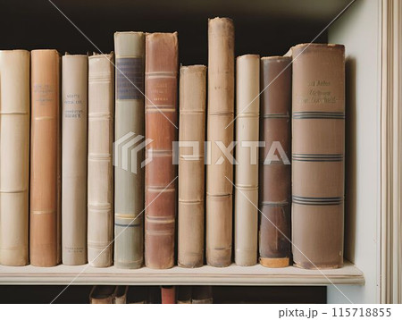 本棚にたくさんの洋書 115718855