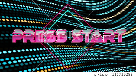 Digital image of cyber monday text banner against light trails on red background 115719282