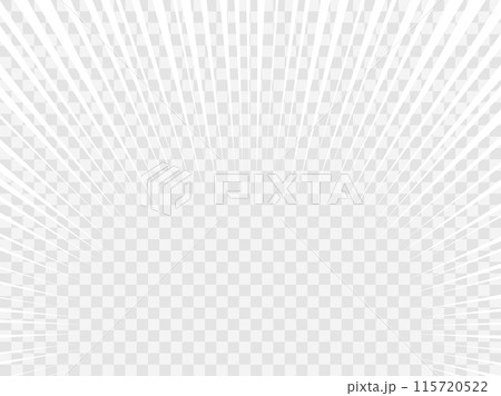 シンプルな白い集中線の中央太線フレーム背景 115720522