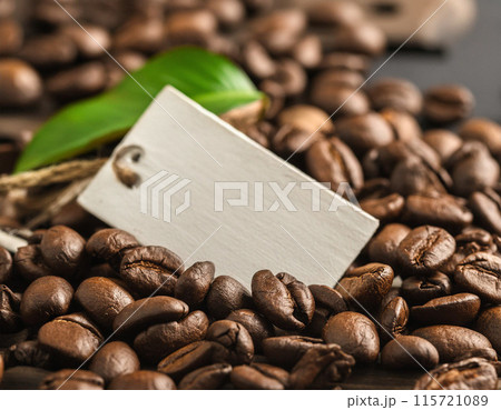 Studio Shot of Coffee Beans 115721089
