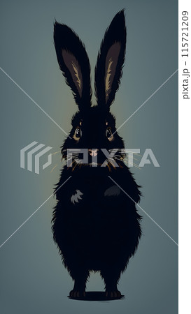 vector illustration of a hare 115721209