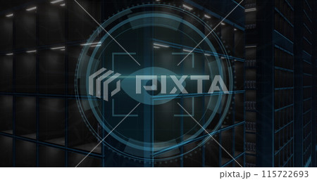 Image of data processing over computer servers 115722693