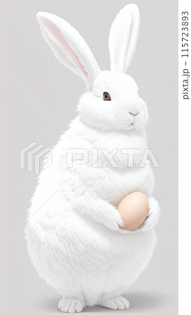 rabbit on a white background 115723893
