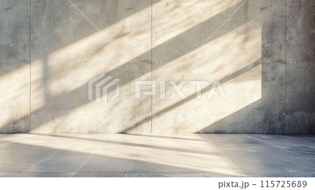 sunlit modern wall background with copyspace for your design. sunlit modern wall background with copyspace for your design. 115725689