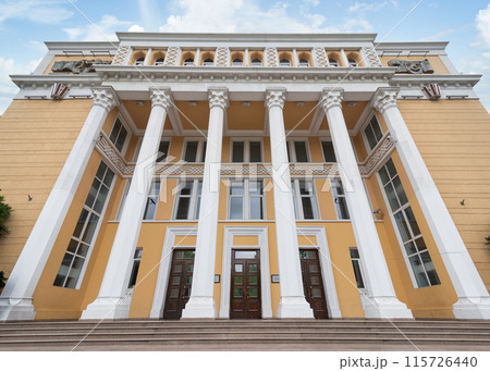 Azerbaijan national conservatory in baku, azerbaijan, is a prestigious institution for musical education 115726440
