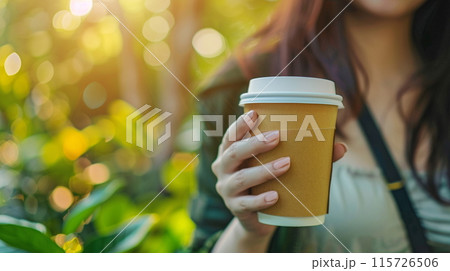 コーヒーを飲む女性 コーヒーを飲む女性 115726506