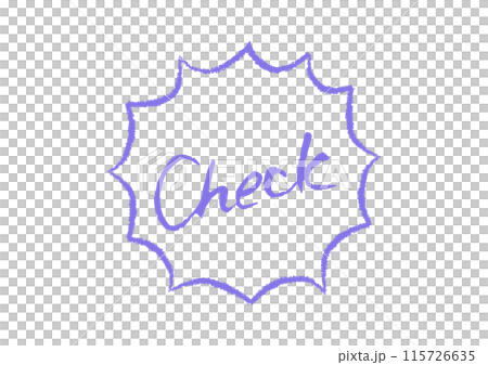 手書きの文字 Check CHECK フレーム 手書きの文字 Check CHECK フレーム 115726635