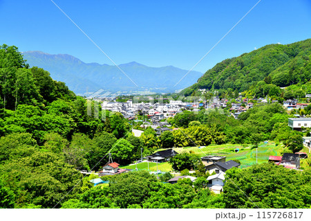 高遠町の街並みを望む(長野県伊那市)【2024.6】 高遠町の街並みを望む(長野県伊那市)【2024.6】 115726817