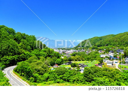 高遠町の街並みを望む(長野県伊那市)【2024.6】 115726818