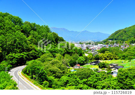 高遠町の街並みを望む(長野県伊那市)【2024.6】 115726819