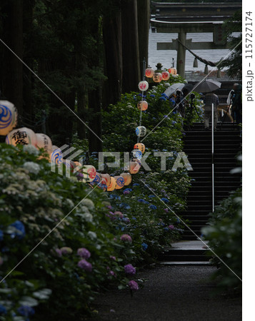 花に囲まれた神社 115727174